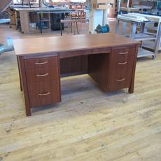 Mahogany Desk - Mahogany Desk 62 x 30 with drop front for key boaord